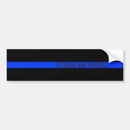 Custom Text Thin Blue Line bumper stickers