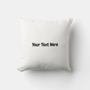 Custom Text  Throw Pillow