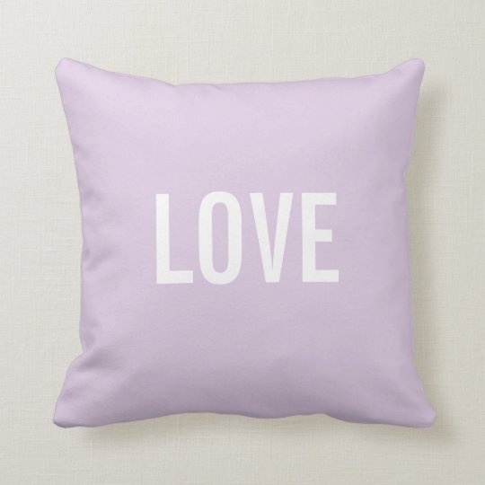 Custom Text Throw Pillows Template LOVE