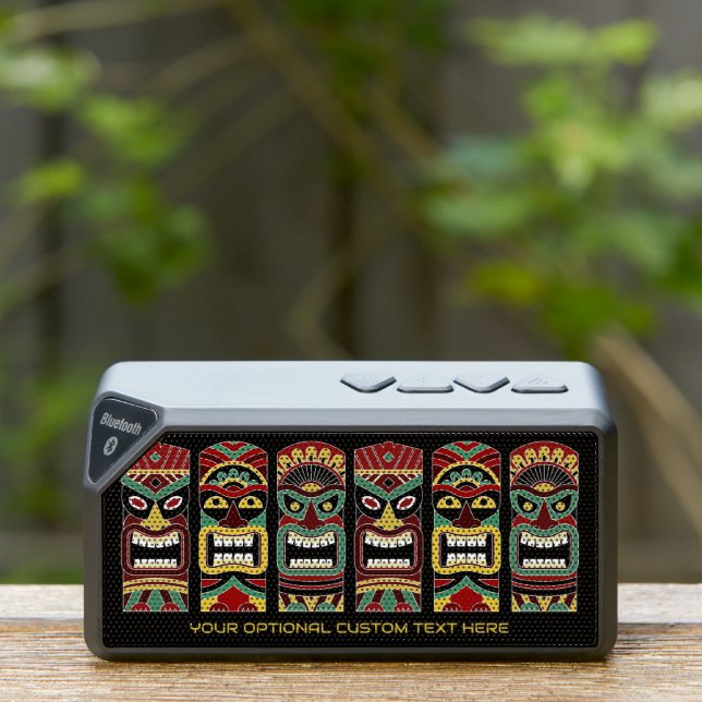 Custom Text Tiki Totems Bluetooth Speaker (Insitu(Outdoor))