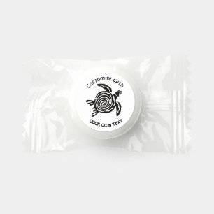 Custom Text Tribal Turtle Design Life Saver® Mints
