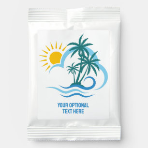 Custom Text Tropical Islands Margarita Drink Mix