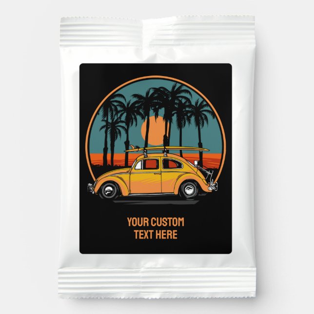 Custom Text Tropical Sunset Margarita Drink Mix (Front)
