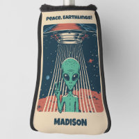 Custom Text UFO Alien