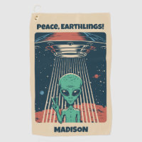 Custom Text UFO Alien