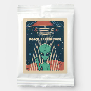 Custom Text UFO Alien Lemonade Drink Mix
