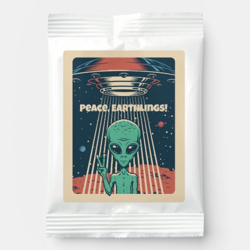 Custom Text UFO Alien Lemonade Drink Mix