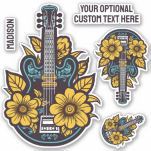 Custom Text Ukulele Sticker