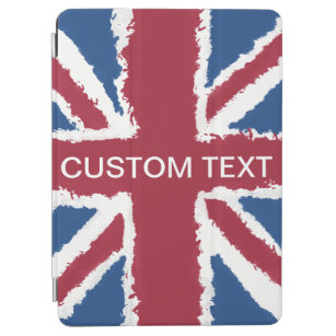 Custom Text Union Jack Flag Art by Heva Weva  iPad Air Cover