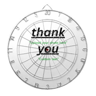 Custom Text & Upload Your Photo Personalized Dart Board