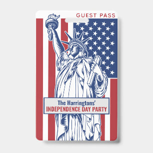 Custom text USA Independence Party badges