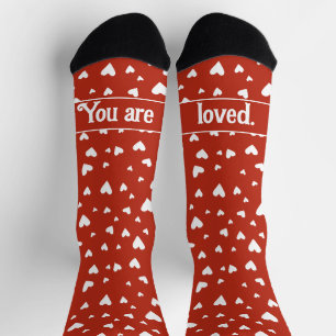 Custom Text Valentine Socks