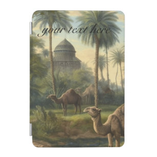 Custom Text Vintage Zebra Expedition Naturalist  iPad Mini Cover