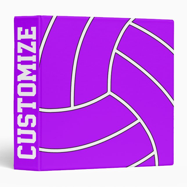 Custom Text Volleyball Binder (Front/Spine)