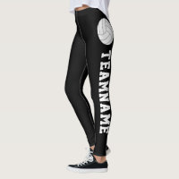 CUSTOM Text Volleyball Compression Pants Leggings