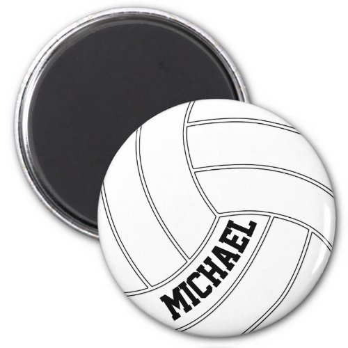 Custom Text Volleyball Player Fridge Magnet
