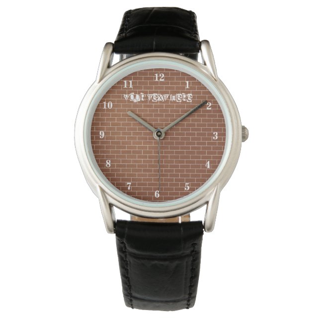 Custom Text Watch Brick Wall (Front)