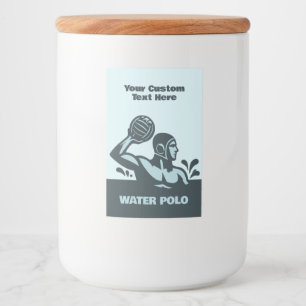 Custom Text Water Polo Food Label