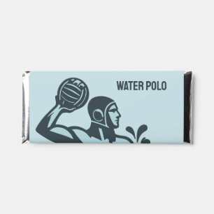 Custom Text Water Polo Hershey Bar Favors