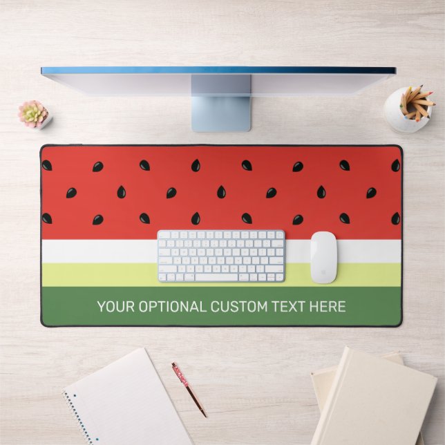 Custom Text Watermelon Pattern Desk Mat (Office 1)