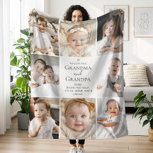 Custom Text We Love You Grandma & Grandpa 8-Photo