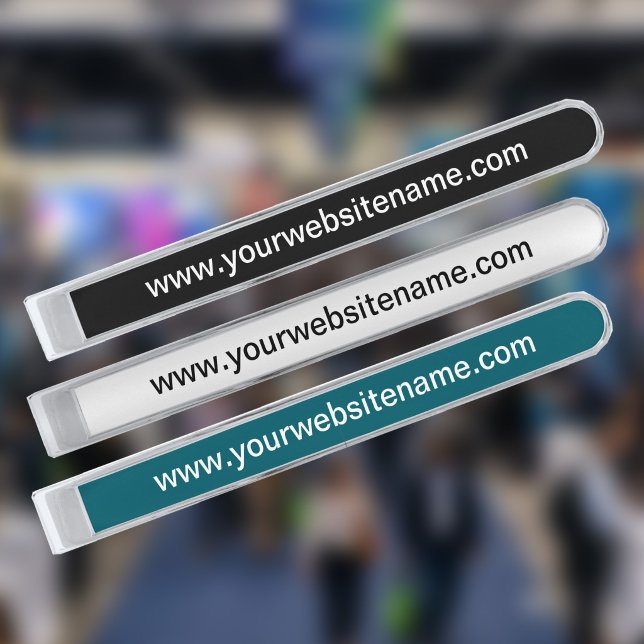 Custom Text / Website URL Tie Bar (Creator Uploaded)