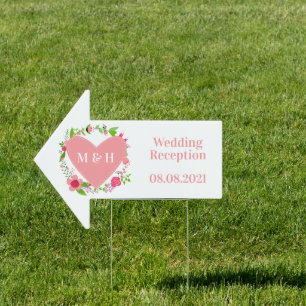 Custom text Wedding yard sign