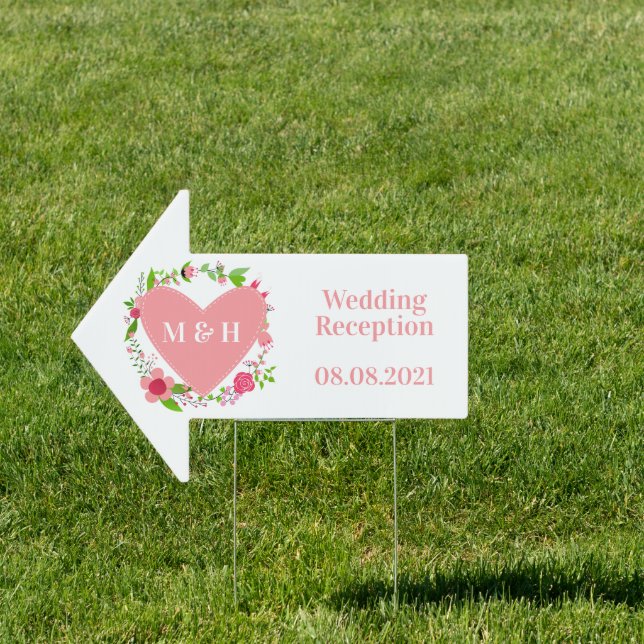Custom text Wedding yard sign (Insitu)