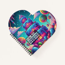 Custom Text Whimsical Candy Castle Tower Sweet