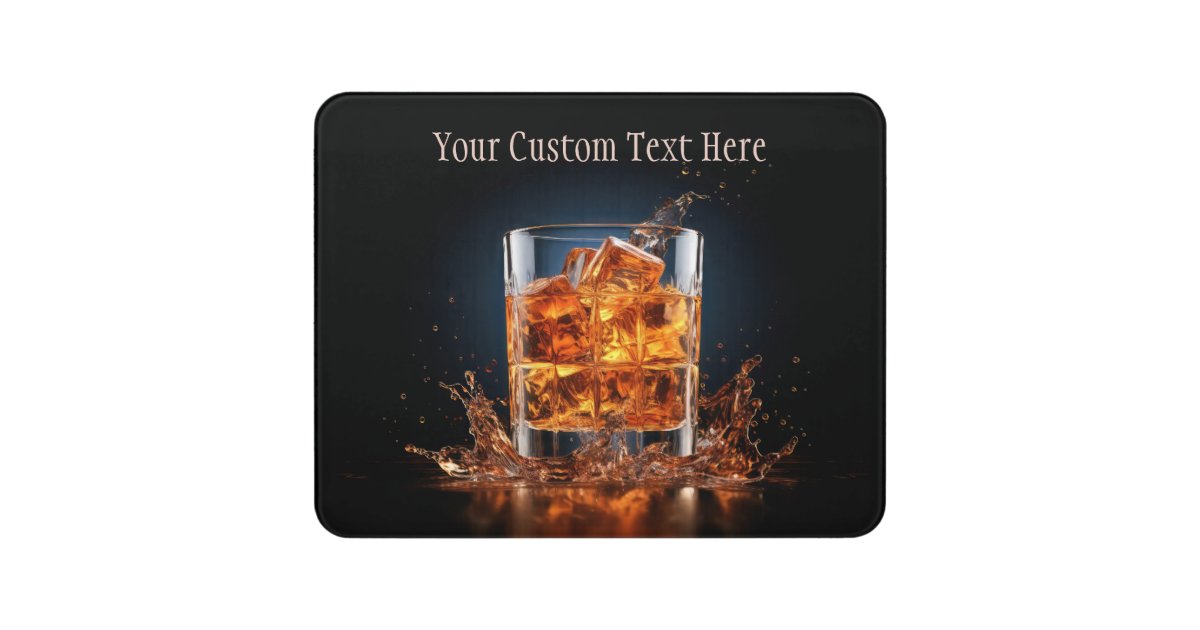 On The Rocks Sign Custom Text Whiskey On The Rocks Door Sign | Zazzle