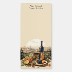 Custom Text Wine Lover's Magnetic Notepad