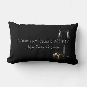 Custom Text Winery / Bar throw pillows