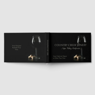 Custom Text Winery / Wine Bar / Bartender Guest Book