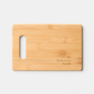 Custom Text Wood Engraved Cutting Board