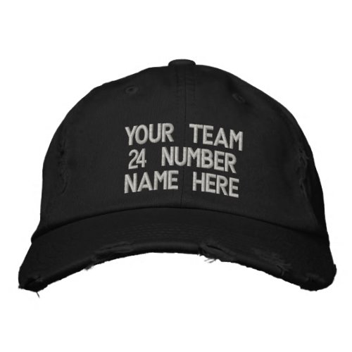Custom Text Your Hat Embroidered Baseball Cap