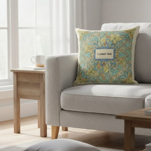 Custom Text Zentangle Mandala Pillow