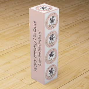Custom Text Zodiac Sign Sagittarius Wine Box