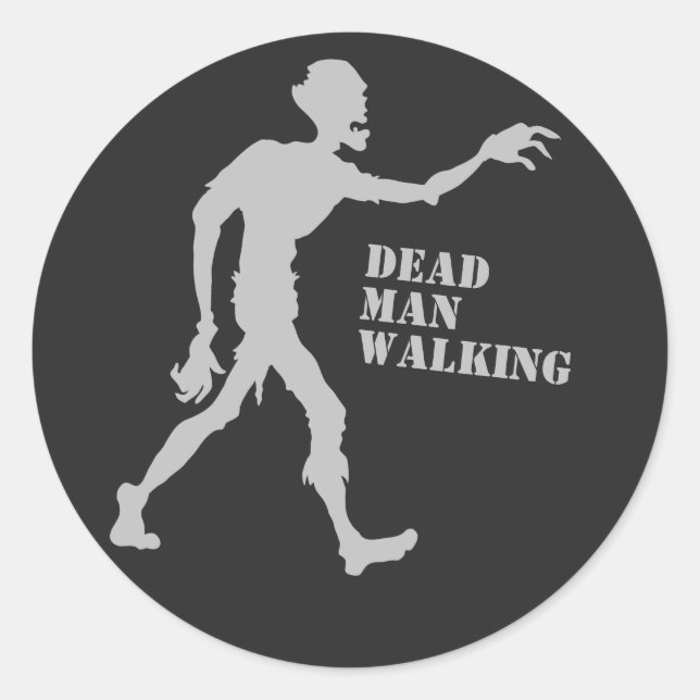 Custom text Zombie stickers (Front)