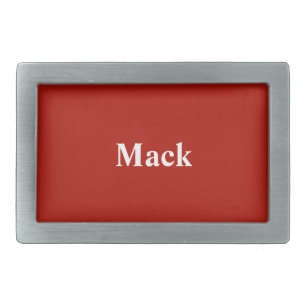 Custom Textile Red Stylish Color Matched Rectangular Belt Buckle