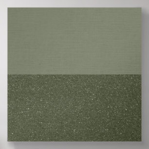 Custom Textured Moss Green Wall Tile