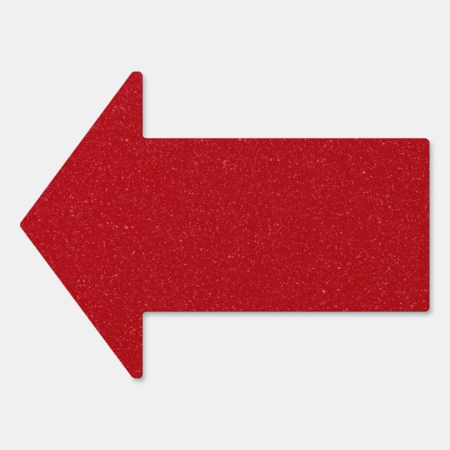 Custom Textured Tomato Red Arrow Yard Sign (Front)