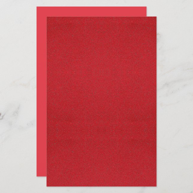 Custom Textured Tomato Red Printable Paper Sheet (Front/Back)