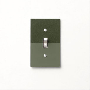 Custom Textured Top Moss Green Light Switch Cover