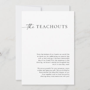 Custom Thank You Card