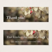 Custom Thank You card for volunteers (Front & Back)