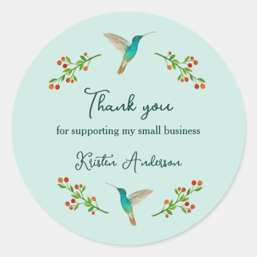 Custom Thank you Classic Round Sticker