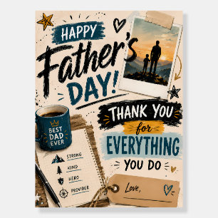 Custom Thank You Dad Poster Print