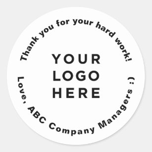 Custom Thank You Employee Appreciation Day Gifts Classic Round Sticker