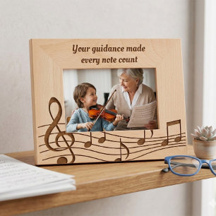 Custom Thank you Etched Wooden Photo