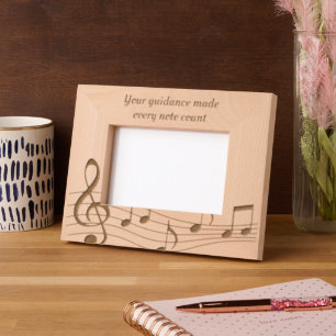 Custom Thank you Etched Wooden Photo  Engraved Frames